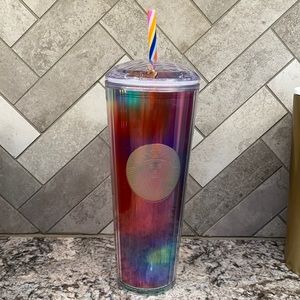 Starbucks rainbow tumbler pride
